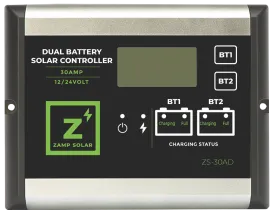 30 Amp Dual Battery 5-Stage PWM Charge Controller