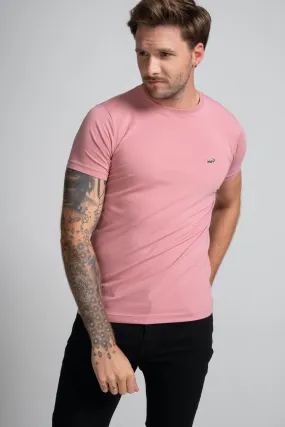 Action Fit Short sleeves-CasualCrew Neck - Desert Rose