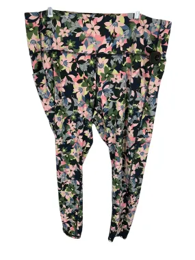 Athletic Leggings By Vera Bradley In Floral Print, Size: 3x