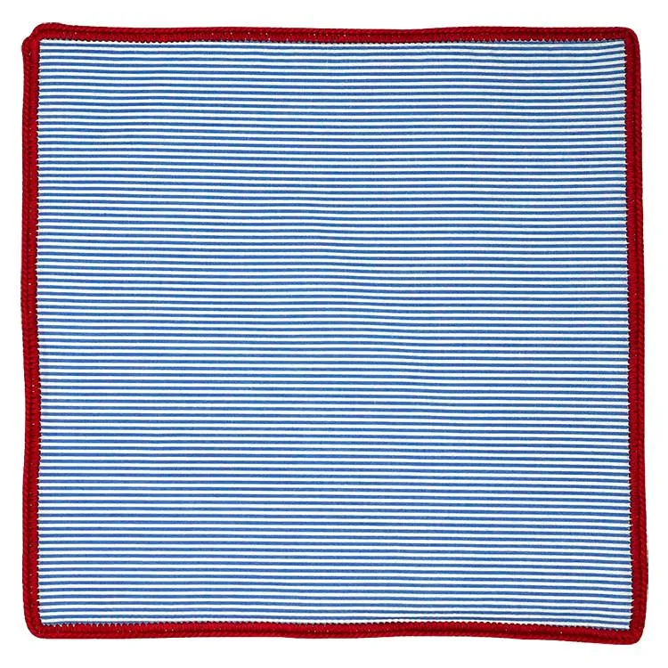 Blu Nautico with Red Signature Border