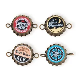 Bottle Cap Charms - Set of 4