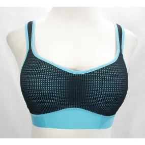 Champion Mesh Overlay Wire Free Sports Bra With SmoothTec Band 36B Gray Aqua NWT