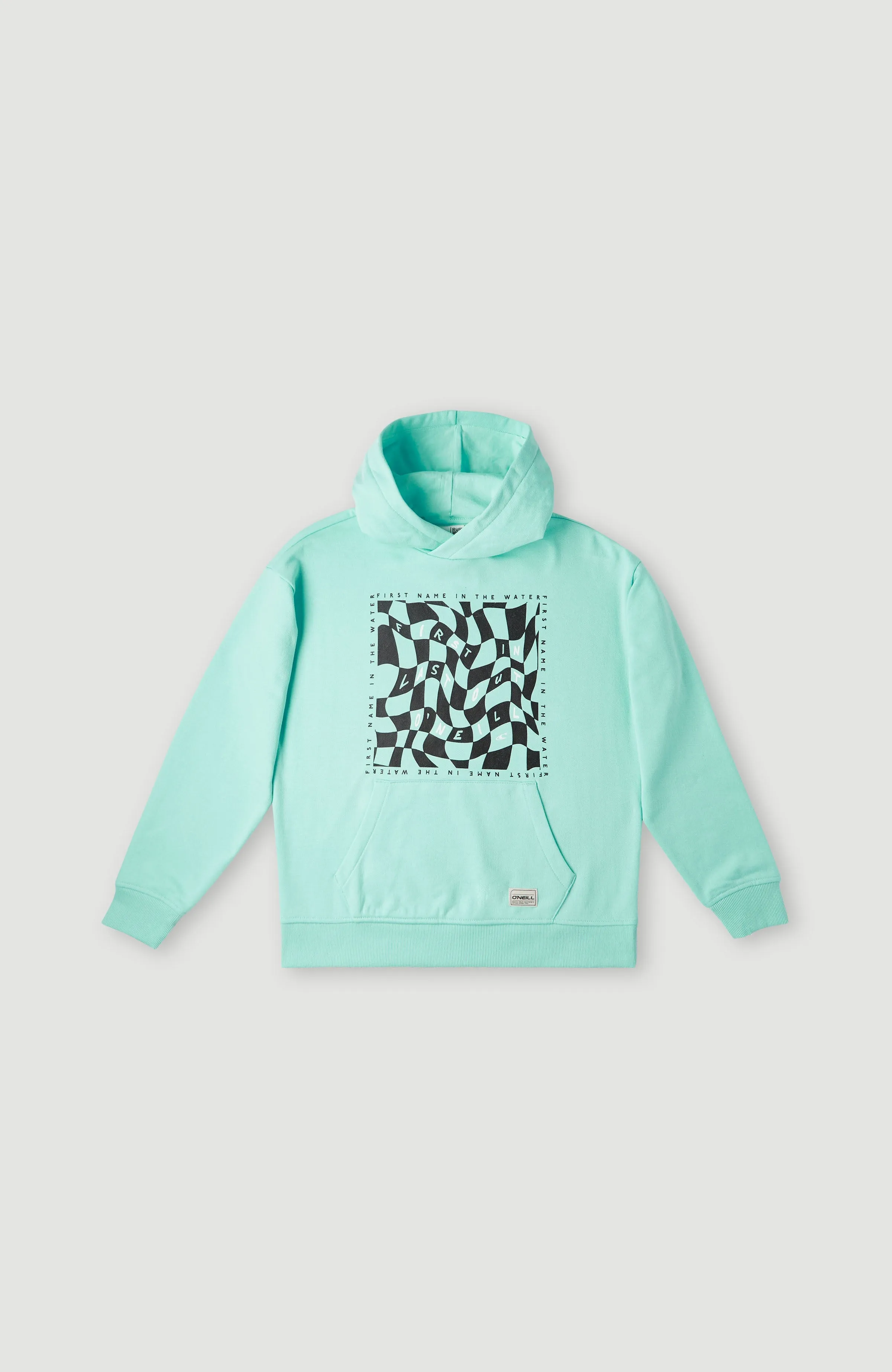 Checker Hoodie | Beach Glass