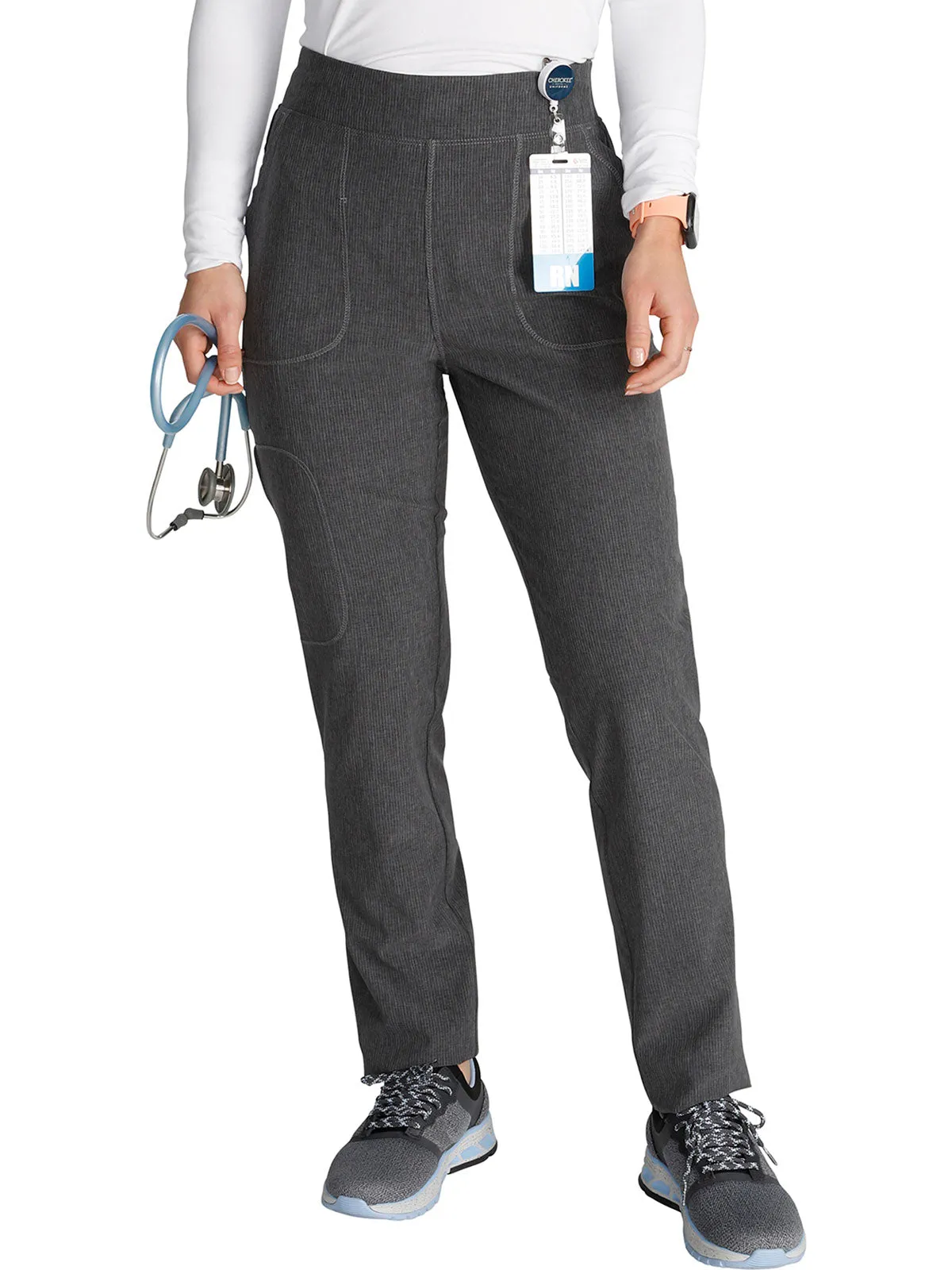 Cherokee - Women's Mid Rise Tapered Leg Cargo Scrub Pant