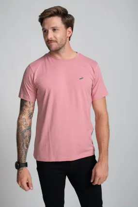 Classic Fit Short sleeves-CasualCrew Neck - Desert Rose