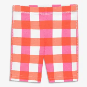 Clearance kids organic pj short in gingham