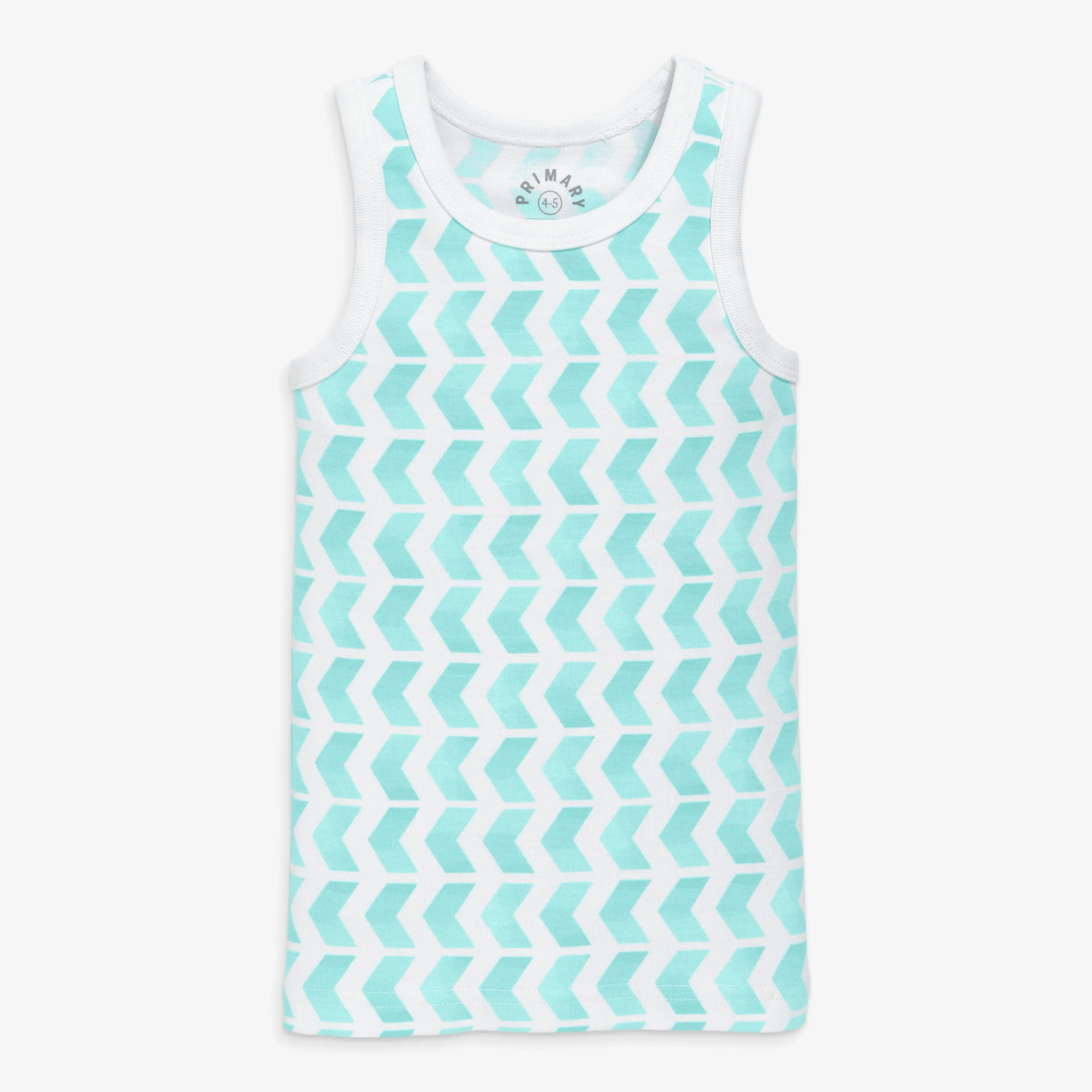 Clearance kids organic pj tank in tile