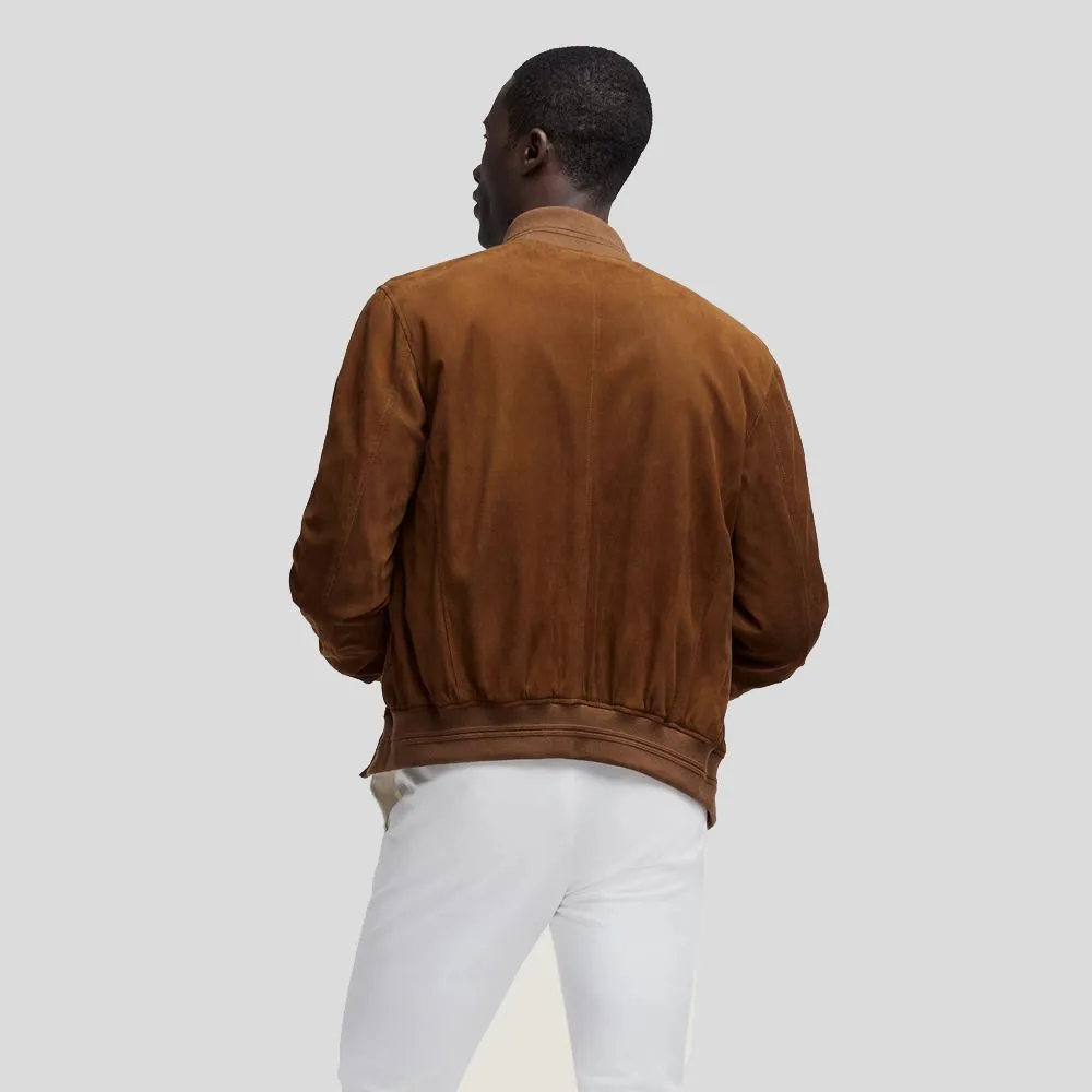 Cohen Tan Suede Leather Jacket