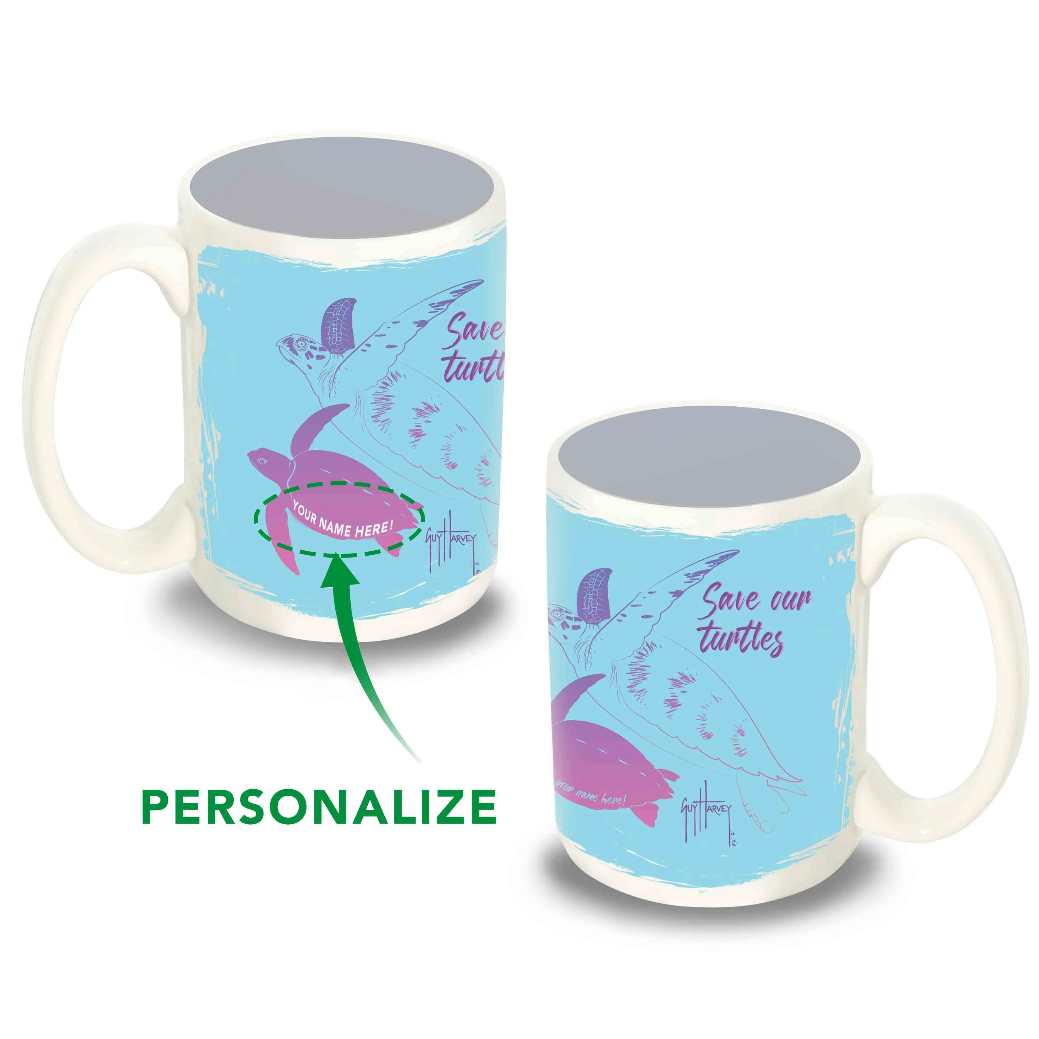 Custom Save Our Turtles Coffee Mug