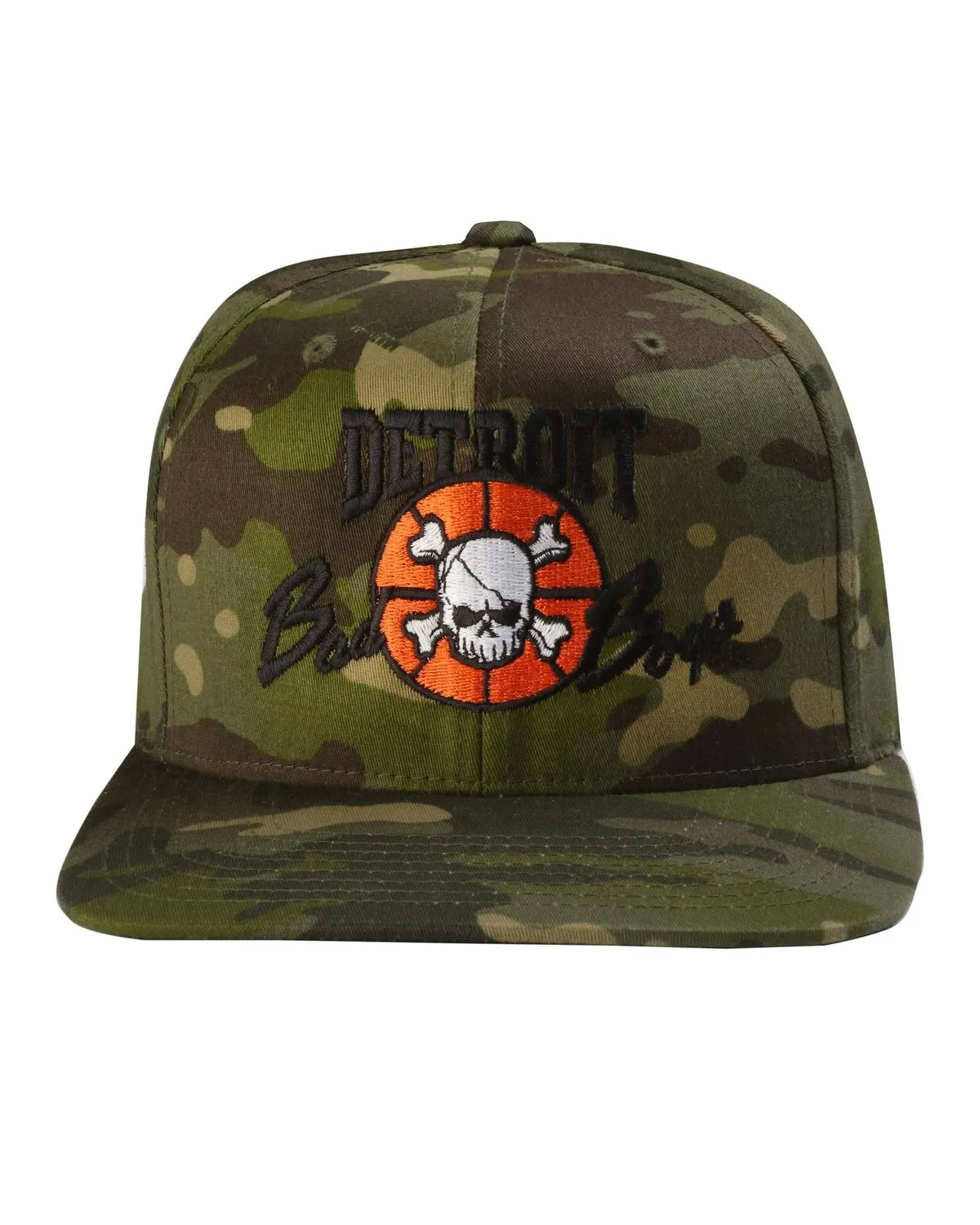 Detroit Bad Boys Flat Bill Camouflage Cap - Green