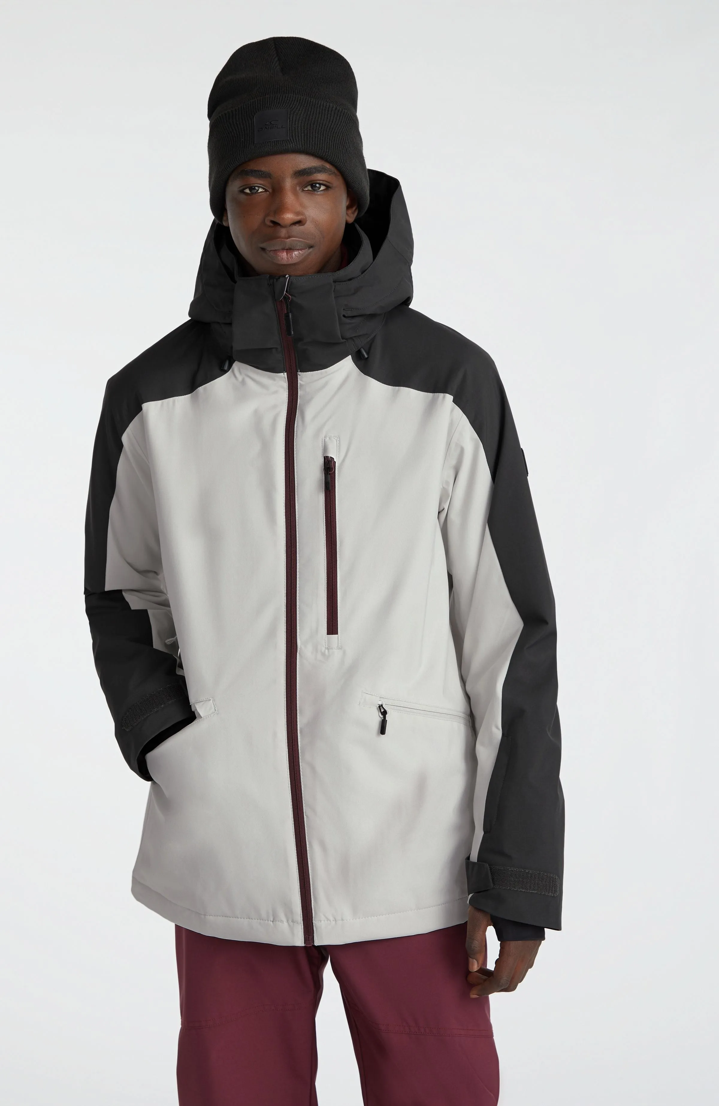 Diabase Snow Jacket | London Fog Colour Block