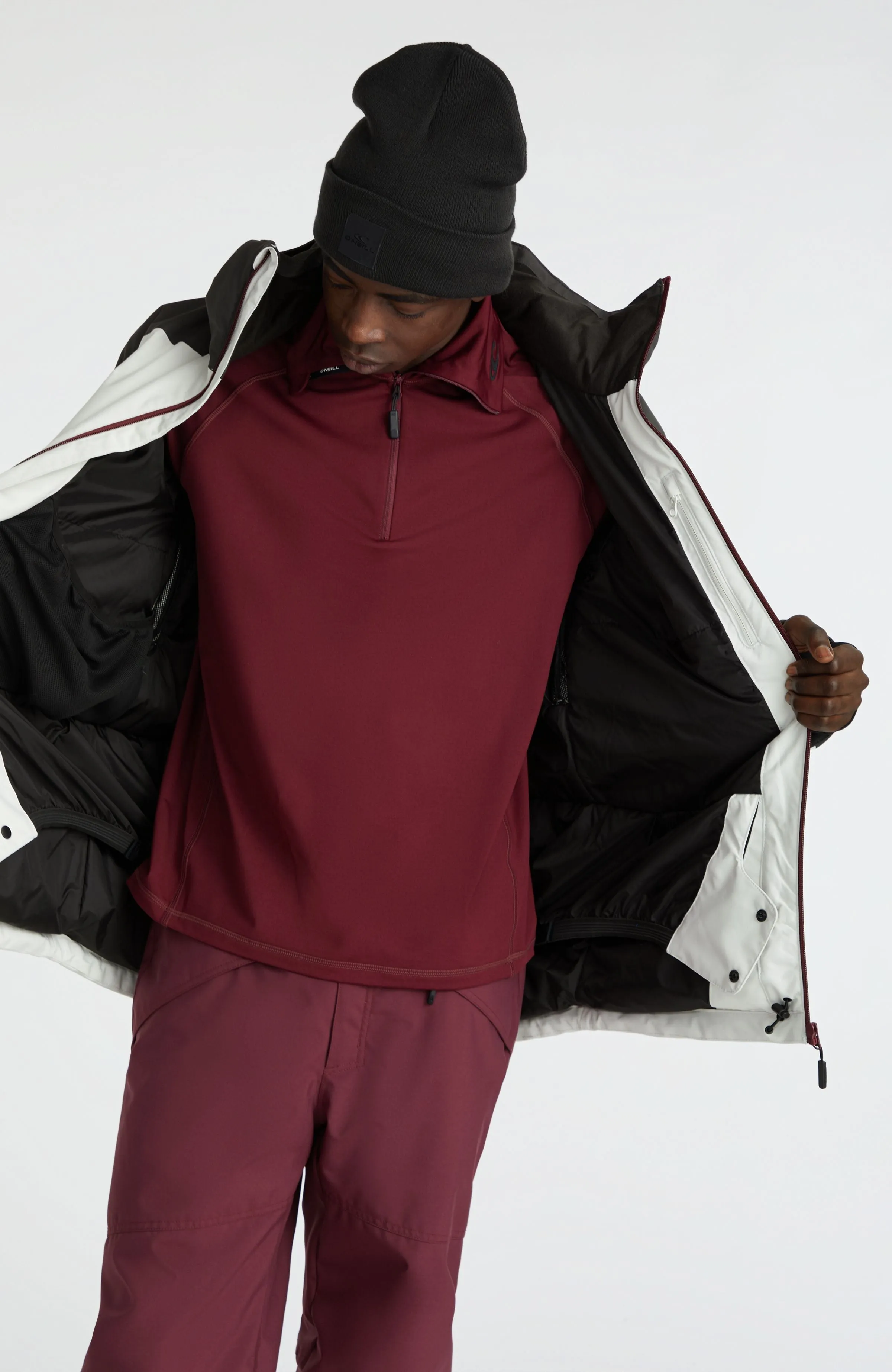 Diabase Snow Jacket | London Fog Colour Block