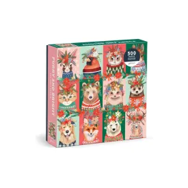 Galison Furry And Bright Puzzle 500 Piece