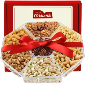 Gourmet Nuts Gift Basket, Platter of Freshly Roasted Delights