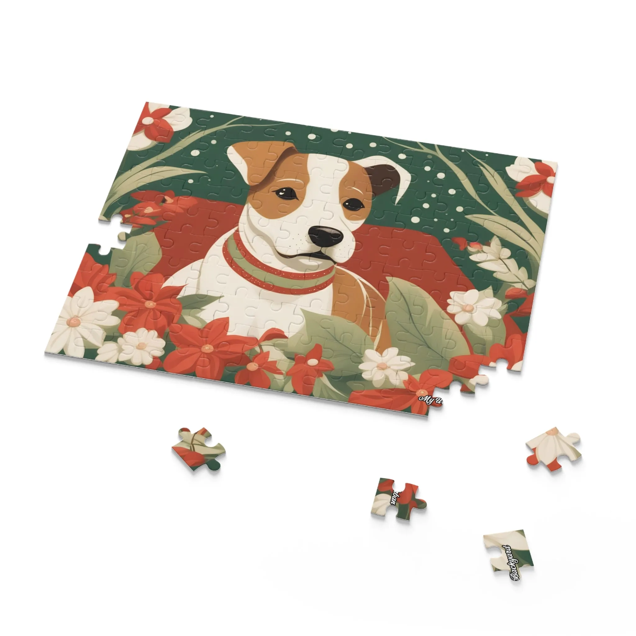 Holiday Puppy, Jigsaw Puzzle, (120, 252, or 500-Piece)