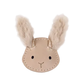 Josy Exclusive Hairclip | Fluffy Bunny | Light Rust Leather