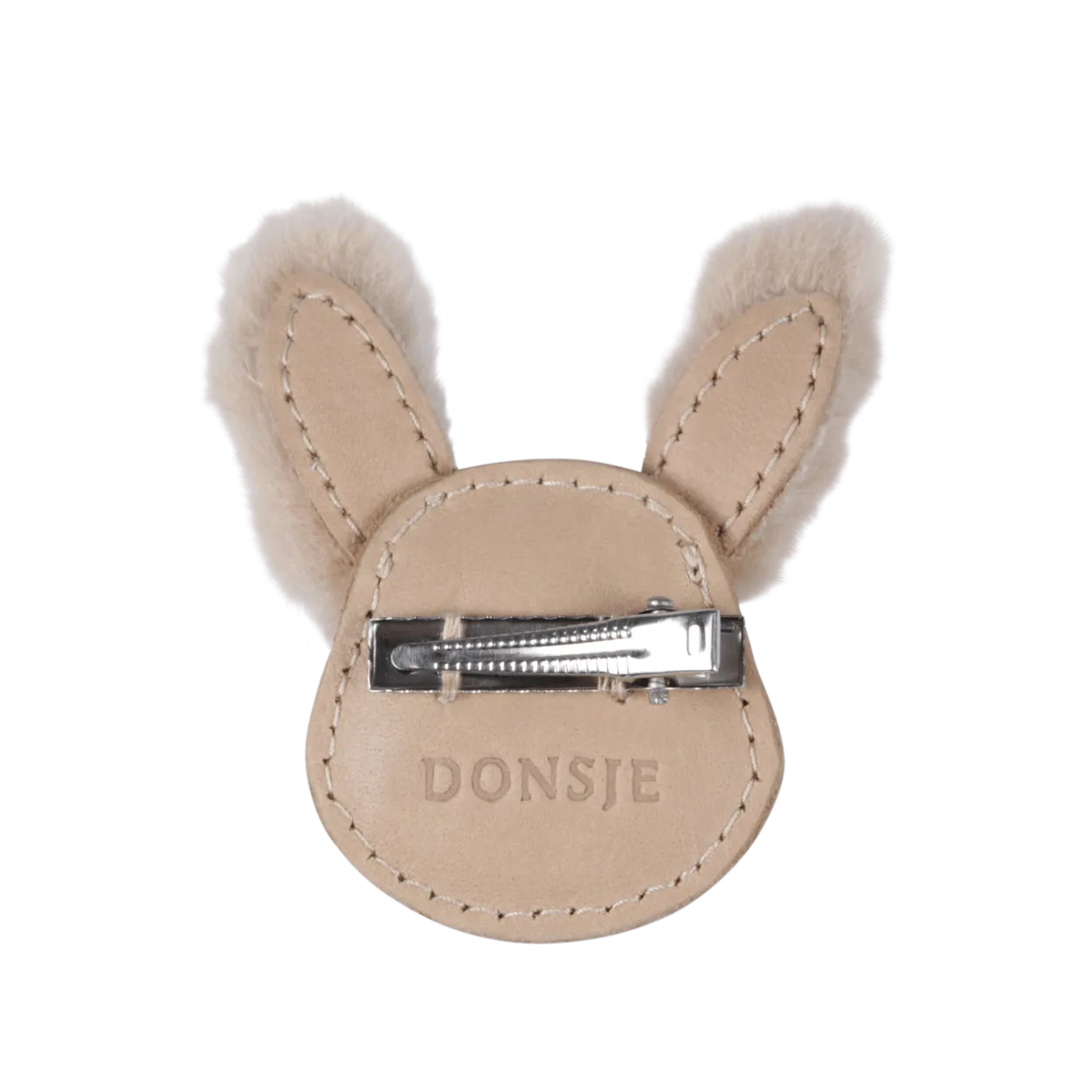 Josy Exclusive Hairclip | Fluffy Bunny | Light Rust Leather