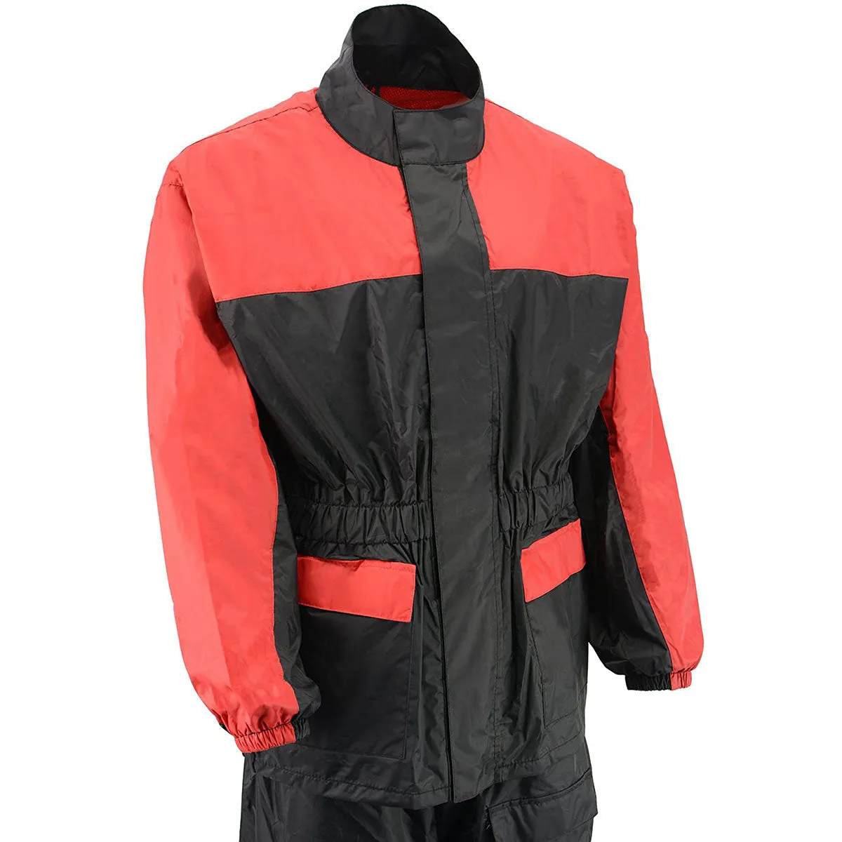 M-Boss Motorcycle Apparel BOS19500 Men’s Black and Red 2-Piece