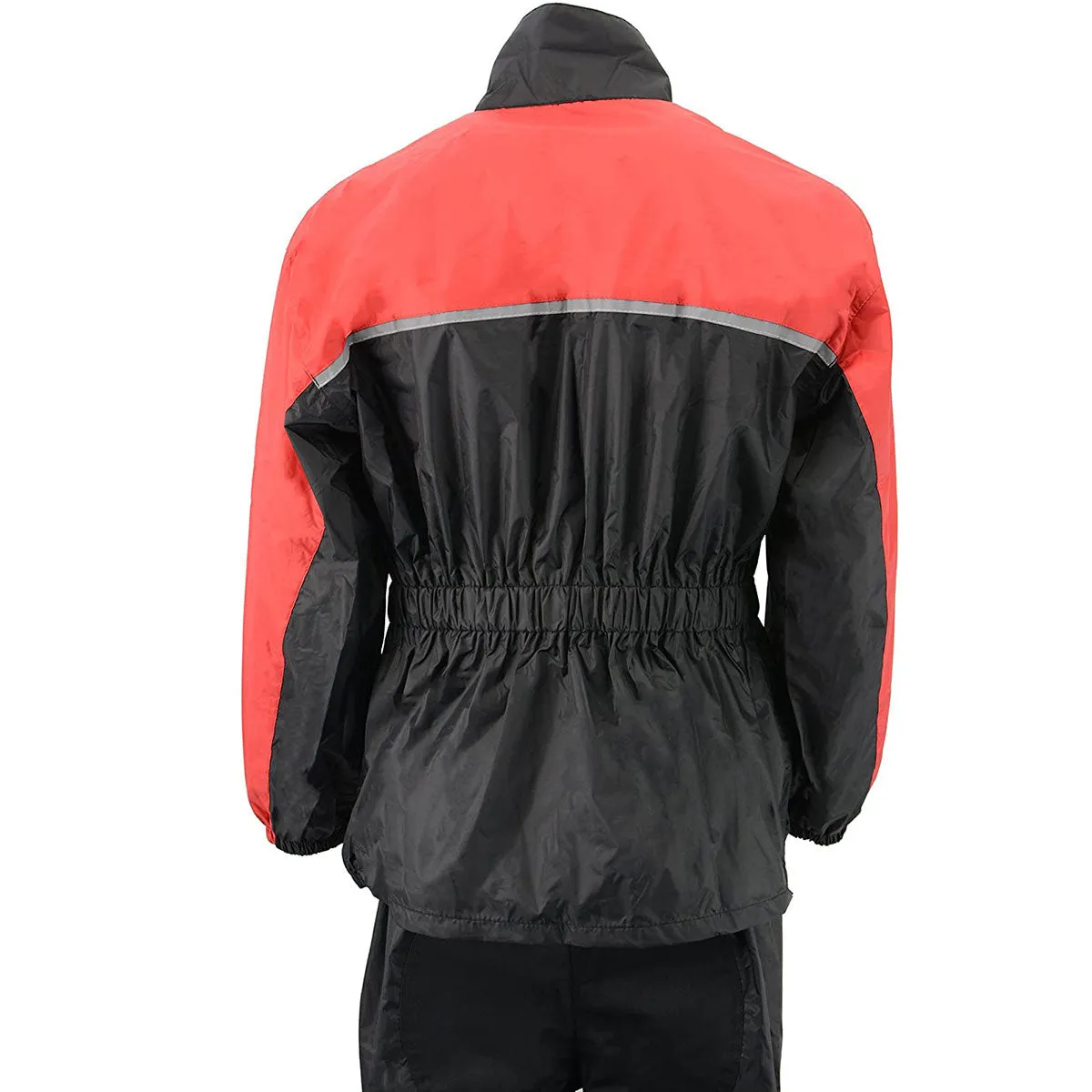 M-Boss Motorcycle Apparel BOS19500 Men’s Black and Red 2-Piece