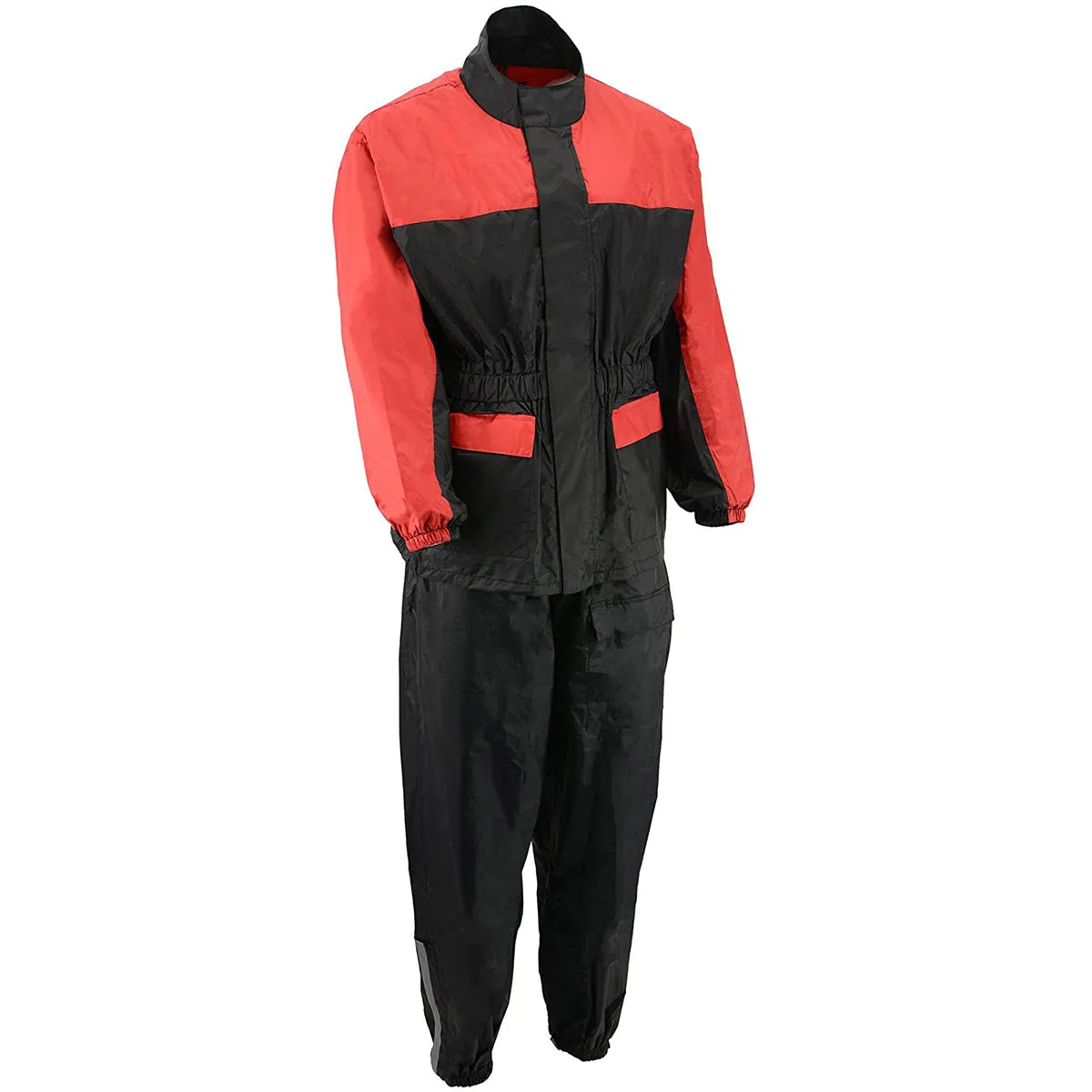 M-Boss Motorcycle Apparel BOS19500 Men’s Black and Red 2-Piece