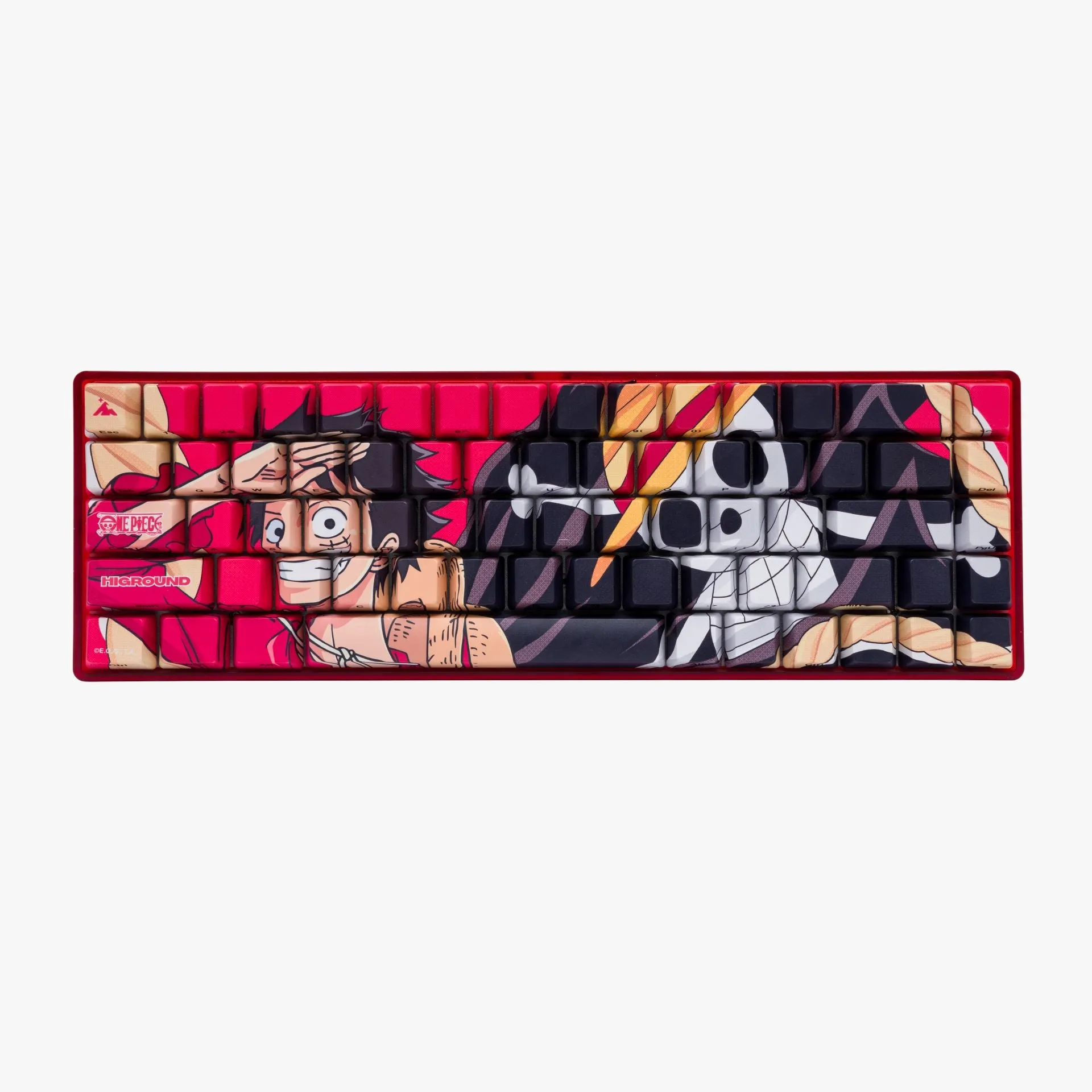 One Piece x HG 68 Keycaps Set - Luffy