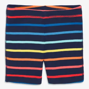 Organic PJ short in sunrise rainbow stripe