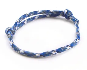 Paracord Adjustable Bracelet Blue