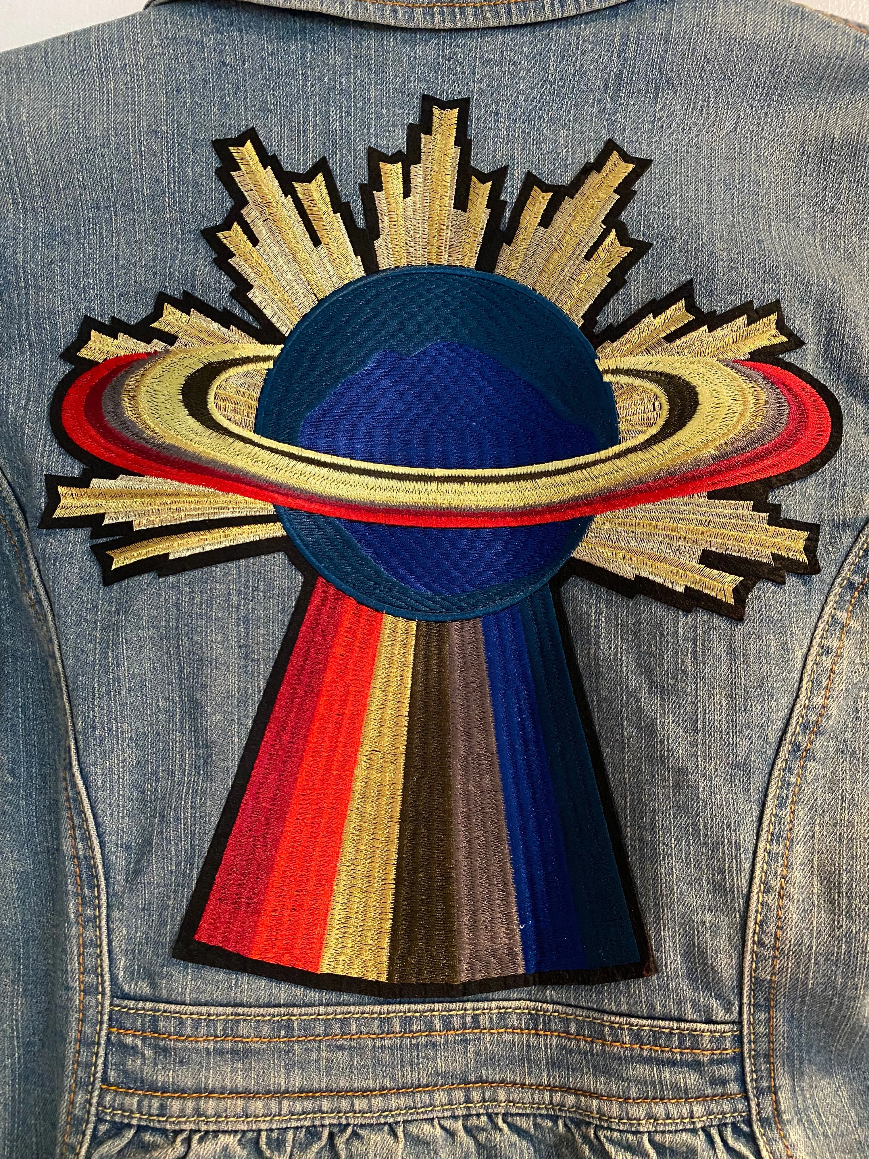 Saturn Burst Jean Jacket Size M