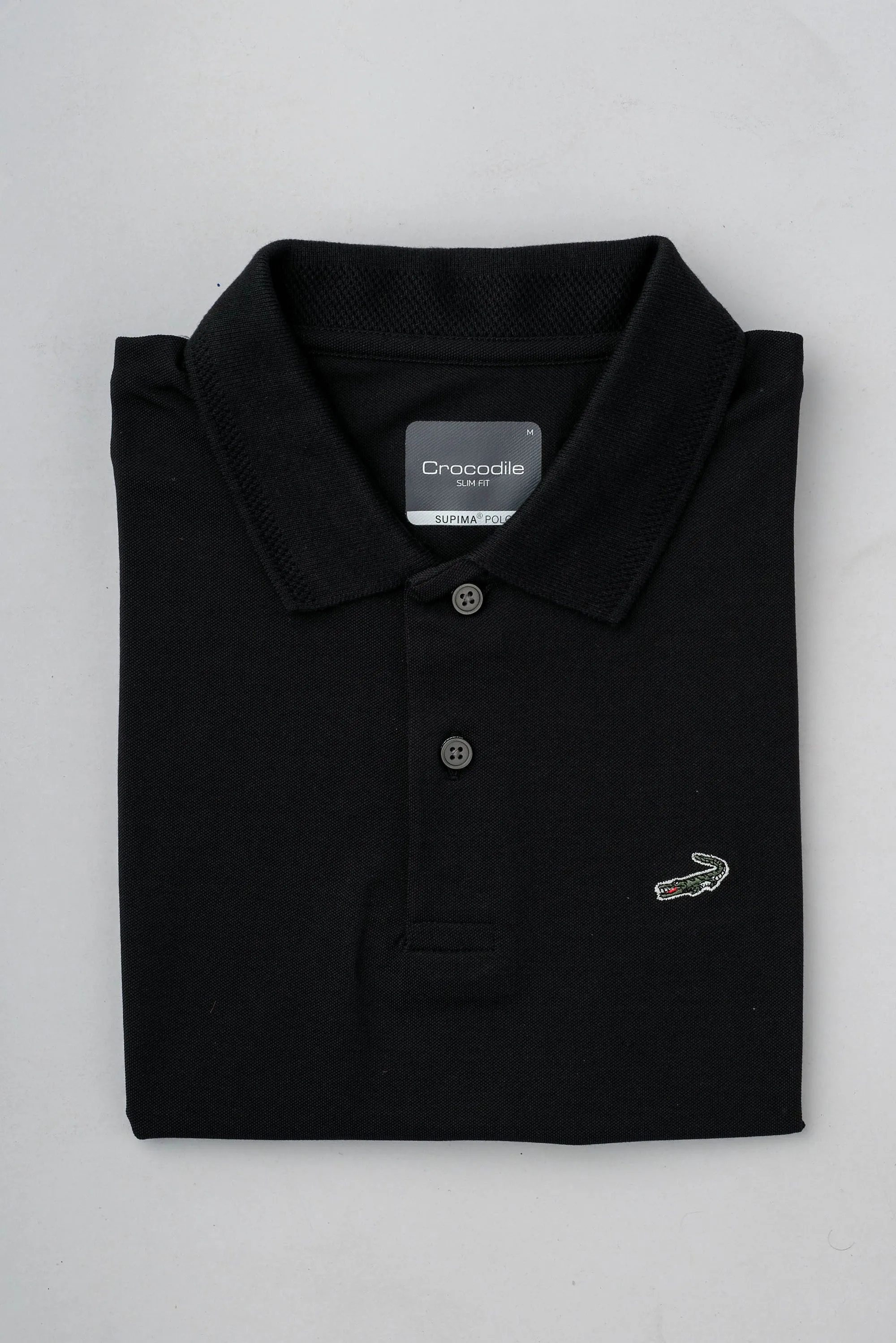 Supima Polo-Black Inck-Slim Fit