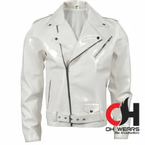 White PVC Vinyl Jacket