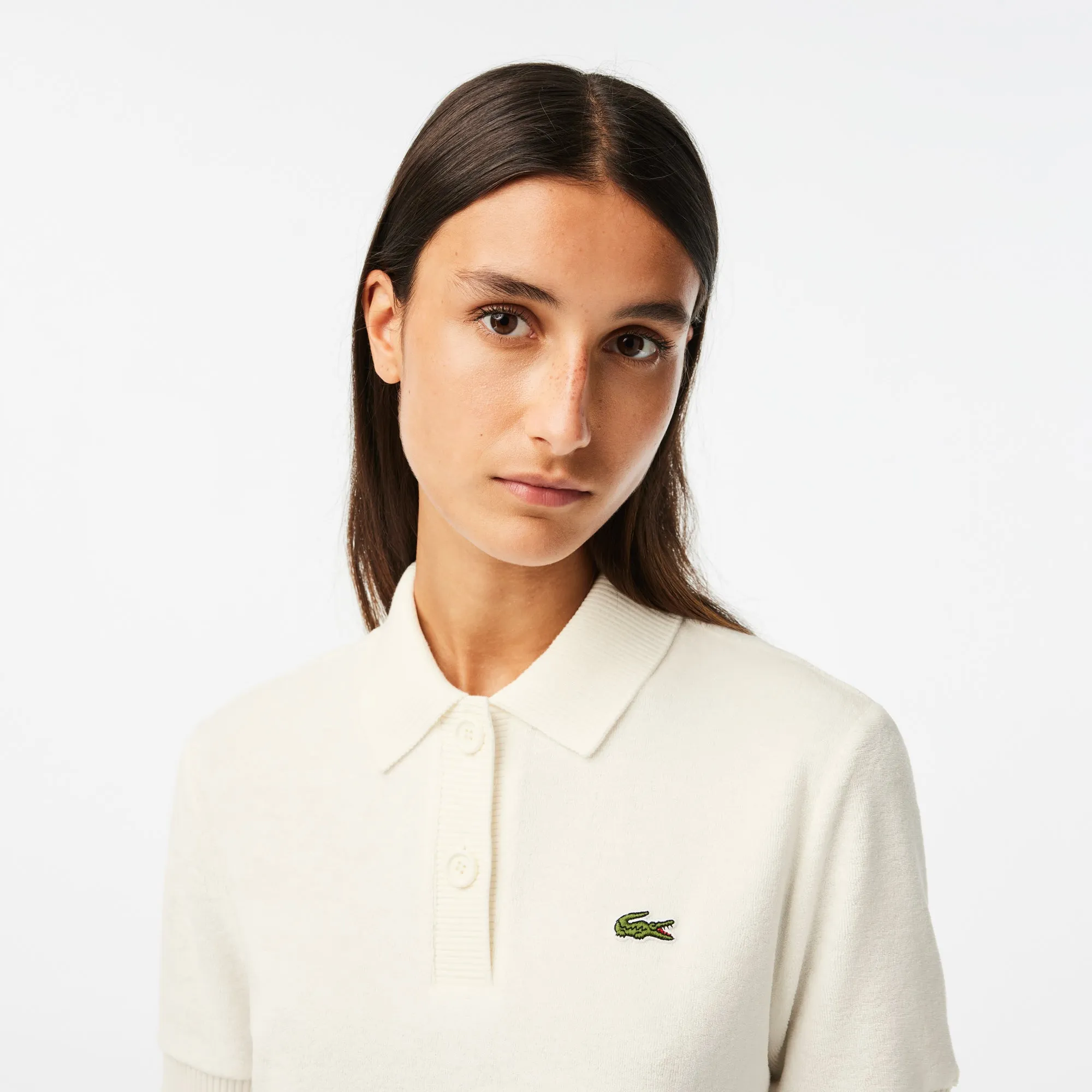 Women’s Lacoste Slim Fit Organic Cotton Terry Polo Shirt