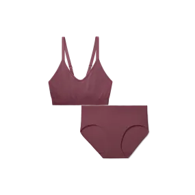 Women's Seamless Scoop Bralette   Full Brief